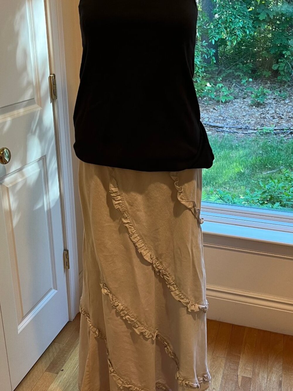 Chalet linen skirt. Small.